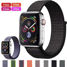 Load image into Gallery viewer, Nylon strap For Apple Watch Band Series 5&4&3&2 44/40mm Breathable for iWatch Replacement Band Sport Loop series 4 38mm 42mm