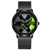 Load image into Gallery viewer, NIBOSI 2020 Car Rim Hub Wheel Watch Custom Design Car Rim Sports Wheel Watch Waterproof Creative Male Watches Men's Wristwatch