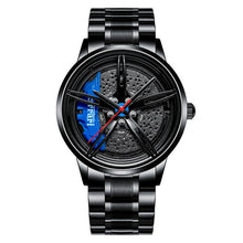 Load image into Gallery viewer, NIBOSI 2020 Car Rim Hub Wheel Watch Custom Design Car Rim Sports Wheel Watch Waterproof Creative Male Watches Men's Wristwatch