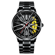 Load image into Gallery viewer, NIBOSI 2020 Car Rim Hub Wheel Watch Custom Design Car Rim Sports Wheel Watch Waterproof Creative Male Watches Men's Wristwatch