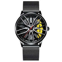 Load image into Gallery viewer, NIBOSI 2020 Car Rim Hub Wheel Watch Custom Design Car Rim Sports Wheel Watch Waterproof Creative Male Watches Men's Wristwatch