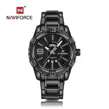 Load image into Gallery viewer, NAVIFORCE Luxury Brand Mens Sport Watch Gold Full Steel Quartz Watches Men Date Waterproof Military Clock Man relogio masculino