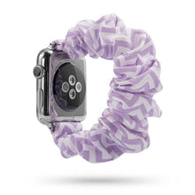 Load image into Gallery viewer, Women Scrunchie Elastic Watch Band for Apple Watch Band 38mm/40mm 42mm/44mm Casual Women Girls Strap Bracelet for iwatch series