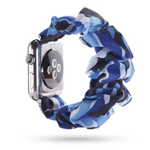 Load image into Gallery viewer, Women Scrunchie Elastic Watch Band for Apple Watch Band 38mm/40mm 42mm/44mm Casual Women Girls Strap Bracelet for iwatch series