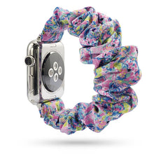 Load image into Gallery viewer, Women Scrunchie Elastic Watch Band for Apple Watch Band 38mm/40mm 42mm/44mm Casual Women Girls Strap Bracelet for iwatch series