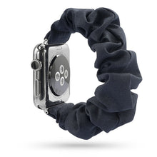 Load image into Gallery viewer, Women Scrunchie Elastic Watch Band for Apple Watch Band 38mm/40mm 42mm/44mm Casual Women Girls Strap Bracelet for iwatch series