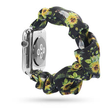 Load image into Gallery viewer, Women Scrunchie Elastic Watch Band for Apple Watch Band 38mm/40mm 42mm/44mm Casual Women Girls Strap Bracelet for iwatch series