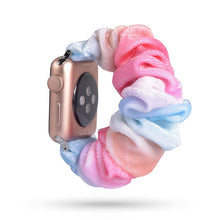 Load image into Gallery viewer, Women Scrunchie Elastic Watch Band for Apple Watch Band 38mm/40mm 42mm/44mm Casual Women Girls Strap Bracelet for iwatch series