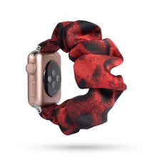 Load image into Gallery viewer, Women Scrunchie Elastic Watch Band for Apple Watch Band 38mm/40mm 42mm/44mm Casual Women Girls Strap Bracelet for iwatch series