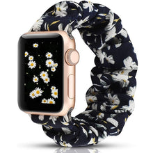 Load image into Gallery viewer, Women Scrunchie Elastic Watch Band for Apple Watch Band 38mm/40mm 42mm/44mm Casual Women Girls Strap Bracelet for iwatch series