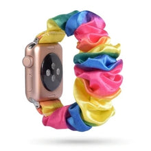 Load image into Gallery viewer, Women Scrunchie Elastic Watch Band for Apple Watch Band 38mm/40mm 42mm/44mm Casual Women Girls Strap Bracelet for iwatch series