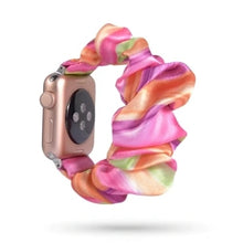 Load image into Gallery viewer, Women Scrunchie Elastic Watch Band for Apple Watch Band 38mm/40mm 42mm/44mm Casual Women Girls Strap Bracelet for iwatch series