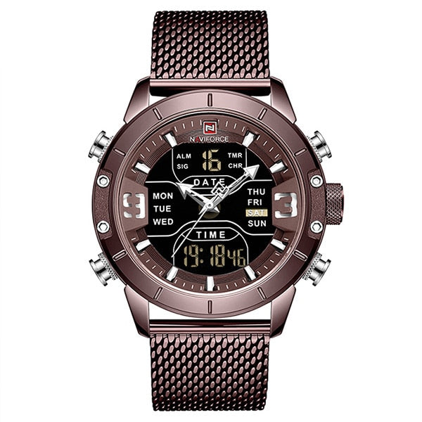 Men Watch Top Luxury Brand Fashion Casual Quartz Wrist Watches Men's Waterproof Military Army Sport LED Clock Relogio Masculino
