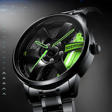 Load image into Gallery viewer, NIBOSI 2020 Car Rim Hub Wheel Watch Custom Design Car Rim Sports Wheel Watch Waterproof Creative Male Watches Men&#39;s Wristwatch
