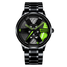 Load image into Gallery viewer, NIBOSI 2020 Car Rim Hub Wheel Watch Custom Design Car Rim Sports Wheel Watch Waterproof Creative Male Watches Men&#39;s Wristwatch
