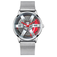 Load image into Gallery viewer, NIBOSI 2020 Car Rim Hub Wheel Watch Custom Design Car Rim Sports Wheel Watch Waterproof Creative Male Watches Men&#39;s Wristwatch
