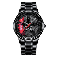 Load image into Gallery viewer, NIBOSI 2020 Car Rim Hub Wheel Watch Custom Design Car Rim Sports Wheel Watch Waterproof Creative Male Watches Men&#39;s Wristwatch
