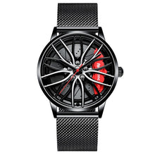 Load image into Gallery viewer, NIBOSI 2020 Car Rim Hub Wheel Watch Custom Design Car Rim Sports Wheel Watch Waterproof Creative Male Watches Men&#39;s Wristwatch
