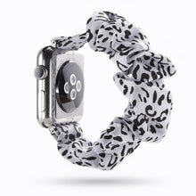 Load image into Gallery viewer, Women Scrunchie Elastic Watch Band for Apple Watch Band 38mm/40mm 42mm/44mm Casual Women Girls Strap Bracelet for iwatch series
