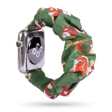 Load image into Gallery viewer, Women Scrunchie Elastic Watch Band for Apple Watch Band 38mm/40mm 42mm/44mm Casual Women Girls Strap Bracelet for iwatch series

