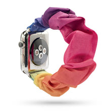 Load image into Gallery viewer, Women Scrunchie Elastic Watch Band for Apple Watch Band 38mm/40mm 42mm/44mm Casual Women Girls Strap Bracelet for iwatch series
