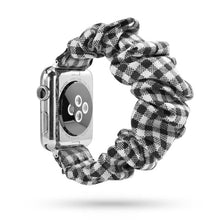 Load image into Gallery viewer, Women Scrunchie Elastic Watch Band for Apple Watch Band 38mm/40mm 42mm/44mm Casual Women Girls Strap Bracelet for iwatch series
