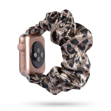 Load image into Gallery viewer, Women Scrunchie Elastic Watch Band for Apple Watch Band 38mm/40mm 42mm/44mm Casual Women Girls Strap Bracelet for iwatch series

