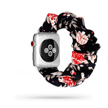 Load image into Gallery viewer, Women Scrunchie Elastic Watch Band for Apple Watch Band 38mm/40mm 42mm/44mm Casual Women Girls Strap Bracelet for iwatch series
