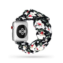 Load image into Gallery viewer, Women Scrunchie Elastic Watch Band for Apple Watch Band 38mm/40mm 42mm/44mm Casual Women Girls Strap Bracelet for iwatch series
