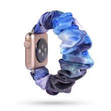 Load image into Gallery viewer, Women Scrunchie Elastic Watch Band for Apple Watch Band 38mm/40mm 42mm/44mm Casual Women Girls Strap Bracelet for iwatch series

