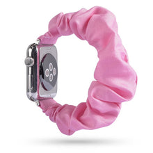 Load image into Gallery viewer, Women Scrunchie Elastic Watch Band for Apple Watch Band 38mm/40mm 42mm/44mm Casual Women Girls Strap Bracelet for iwatch series
