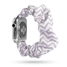 Load image into Gallery viewer, Women Scrunchie Elastic Watch Band for Apple Watch Band 38mm/40mm 42mm/44mm Casual Women Girls Strap Bracelet for iwatch series
