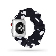 Load image into Gallery viewer, Women Scrunchie Elastic Watch Band for Apple Watch Band 38mm/40mm 42mm/44mm Casual Women Girls Strap Bracelet for iwatch series
