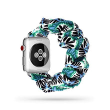 Load image into Gallery viewer, Women Scrunchie Elastic Watch Band for Apple Watch Band 38mm/40mm 42mm/44mm Casual Women Girls Strap Bracelet for iwatch series
