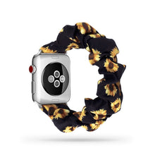 Load image into Gallery viewer, Women Scrunchie Elastic Watch Band for Apple Watch Band 38mm/40mm 42mm/44mm Casual Women Girls Strap Bracelet for iwatch series
