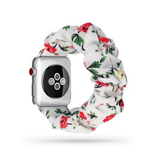 Load image into Gallery viewer, Women Scrunchie Elastic Watch Band for Apple Watch Band 38mm/40mm 42mm/44mm Casual Women Girls Strap Bracelet for iwatch series
